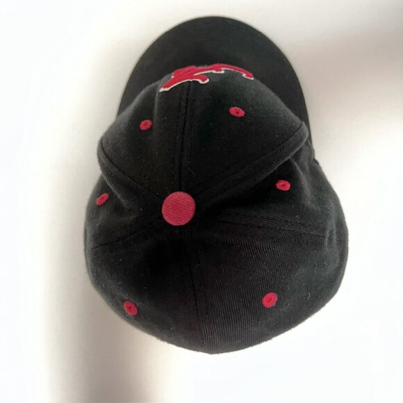 Top of the World Black w/Red Alabama "BAMA" NCAA men's Hat Memory-Fit size 7 1/4 - Picture 5 of 9